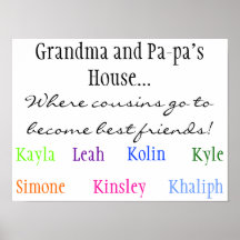Where cousins go to become best friends!, Grand... Print