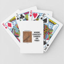 Where Curiosity Landed On Mars (Martian Surface) Bicycle Poker Cards