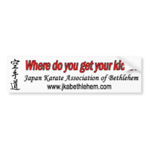 Where do you get your kicks bumper sticker