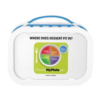 Where Does Dessert Fit In? (MyPlate Humor) Lunchboxes