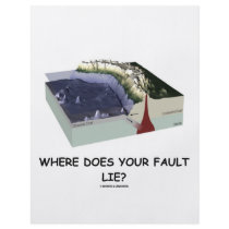 Where Does Your Fault Lie? (Geology Humor) Flyers