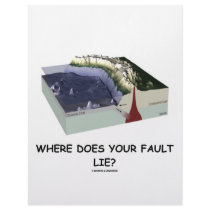 Where Does Your Fault Lie? (Geology Humor) Letterhead
