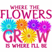 Where Flowers Grow 2-Sided Kids' Dark Shirts