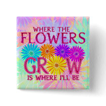 Where Flowers Grow Buttons