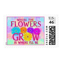 Where Flowers Grow Stamps
