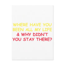 Where have You Been all My Life? postcards
