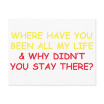 Where have You Been all My Life? postcards