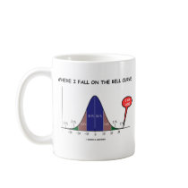Where I Fall On The Bell Curve I Am Here mugs by wordsunwords Where I Fall On The Bell Curve I Am Here mugs