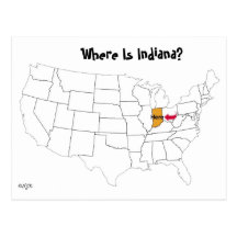 Where Is Indiana? Post Cards