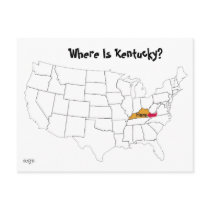 Where Is Kentucky? Postcards