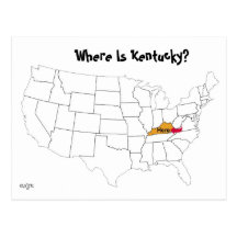 Where Is Kentucky? Postcards