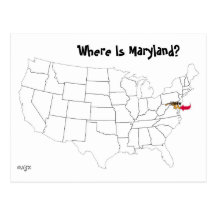Where Is Maryland? Post Card