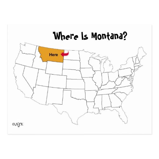 Where Is Montana? Postcard | Zazzle