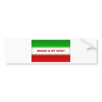 Where is my vote? bumper stickers