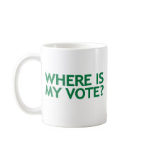 where is my vote (Iran Election) mugs by worldsfair where is my vote (Iran Election) mugs