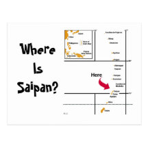Where Is Saipan? Postcard