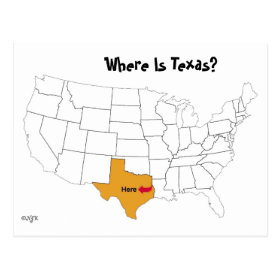 Where Is Texas? Postcards