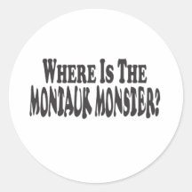 Where Is The Montauk Monster? - Two Lines Stickers