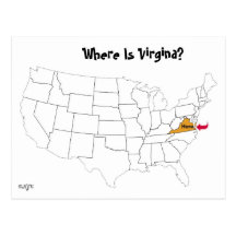 Where Is Virgina? Post Card