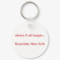 where it all began...Rosedale, New York keyring keychains