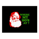 WHERE MY HO'S AT postcards