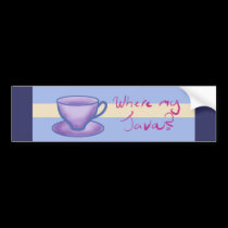 where my java bumper stickers