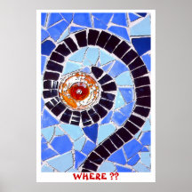 WHERE??  Question Mark, poster