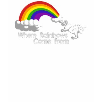 Where rainbows come from t-shirts shirt