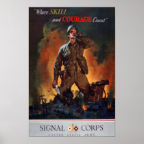 Where Skill and Courage Count Posters