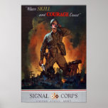 Where Skill and Courage Count Posters