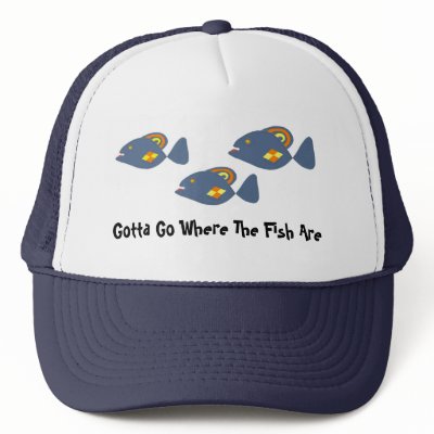 Where the Fish Are Trucker Hat by seashell2