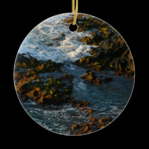 Where the Ocean Meets the Rocks Ornament ornaments