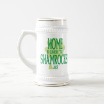 Where the Shamrocks Are Stein mugs