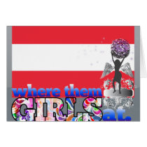 Where them Austrian girls at? Greeting Card