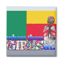 Where them Beninese girls at? Refrigerator Magnet