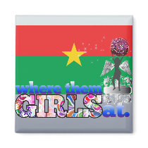 Where them Burkinabe girls at? Refrigerator Magnets