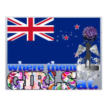 Where them Kiwi girls at? Post Card