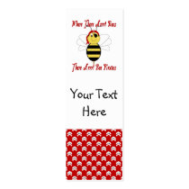 Where There Arrr! Bees Bookmark business cards