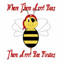 Where There Arrr! Bees Ornament photo sculptures