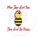 Where There Arrr! Bees Sticker