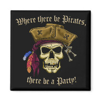 Where There Be Pirates magnets
