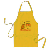 Where there is Beer - Headhunter Apron