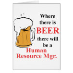 Where there is Beer - Human Resource Manager Card