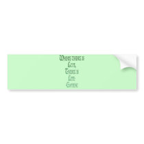 *Where There Is Love* Inspirational Gandhi Quote bumper stickers
