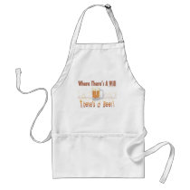 Where There's A Will, There's a Beer! aprons