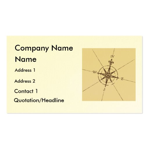 Where to Go, Name, Address 1, Address 2, Contac... Business Cards (front side)