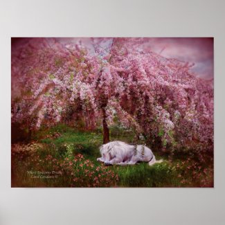Where Unicorn's Dream Art Poster/Print