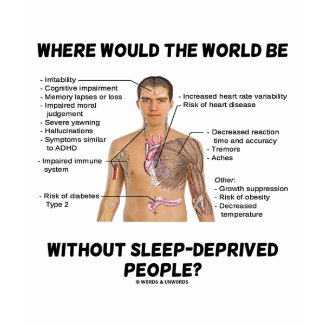 Where Would The World Be Without Sleep-Deprived shirt