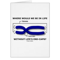 Where Would We Be In Life Without Life's End Caps? Greeting Card