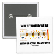 Where Would We Be Without Active Transport? Pinback Buttons